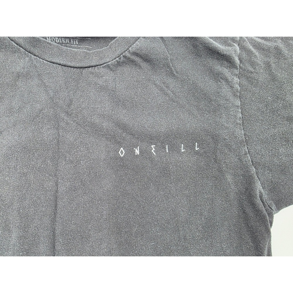 ONeill Black Skull Wave Graphic T Shirt Modern Fit Mens Small - Picture 4 of 13